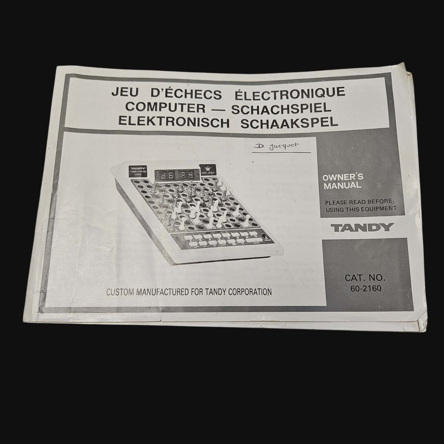 Tandy Computerized Chess 60-2160
