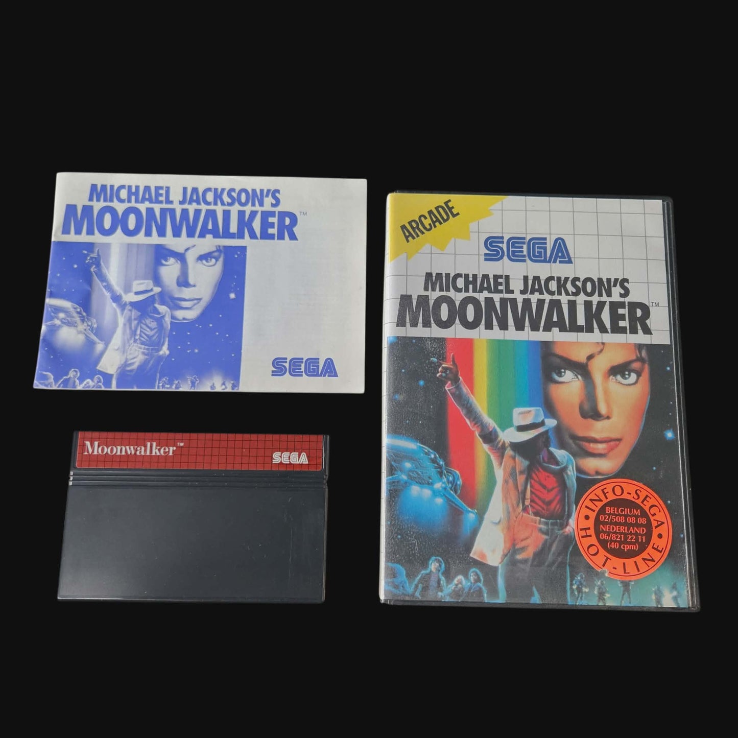 Michael Jackson’s Moonwalker (1990) – Sega Master System – Complete Set + Extra’s – PAL