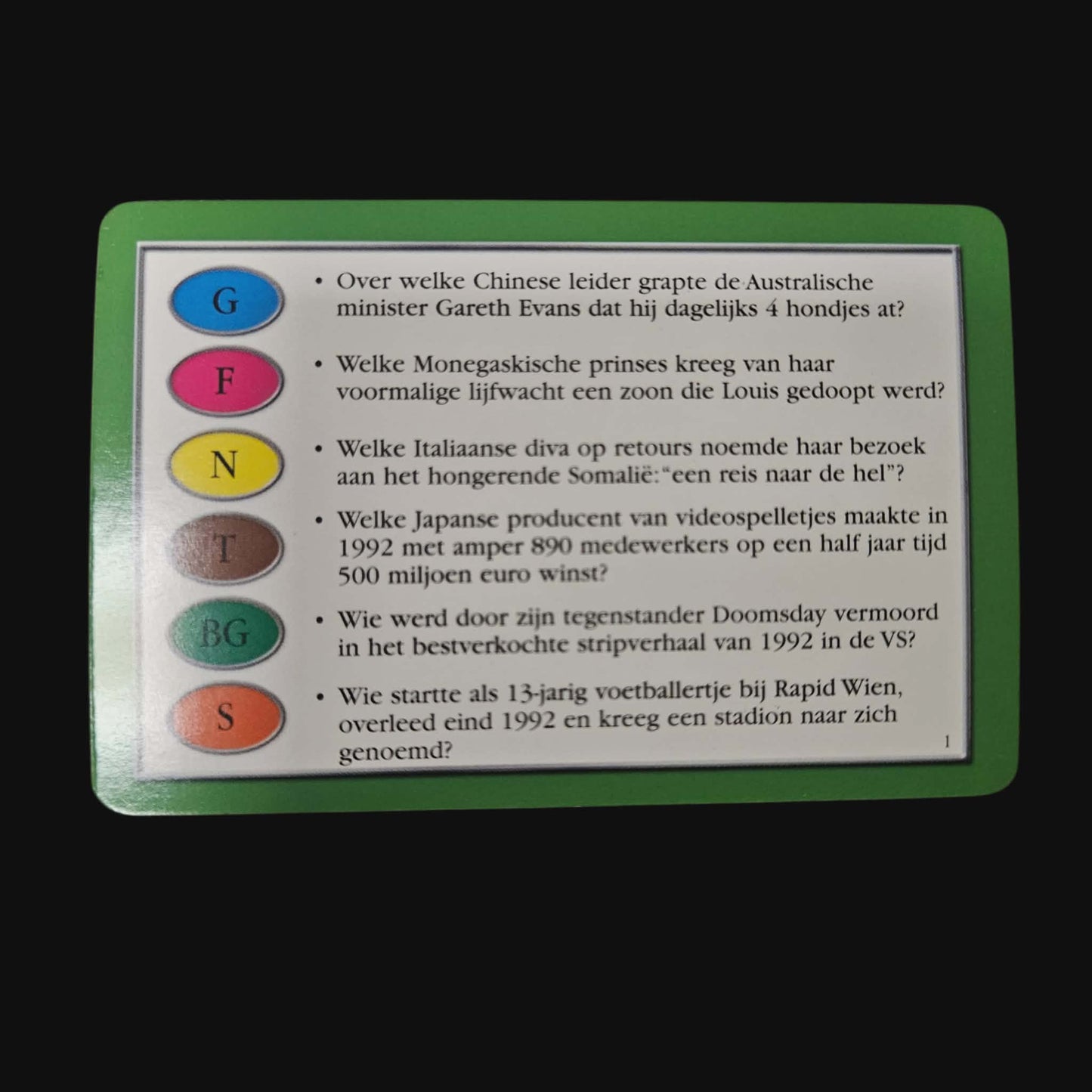 Trivial Pursuit – Les années 90 (Édition belge)