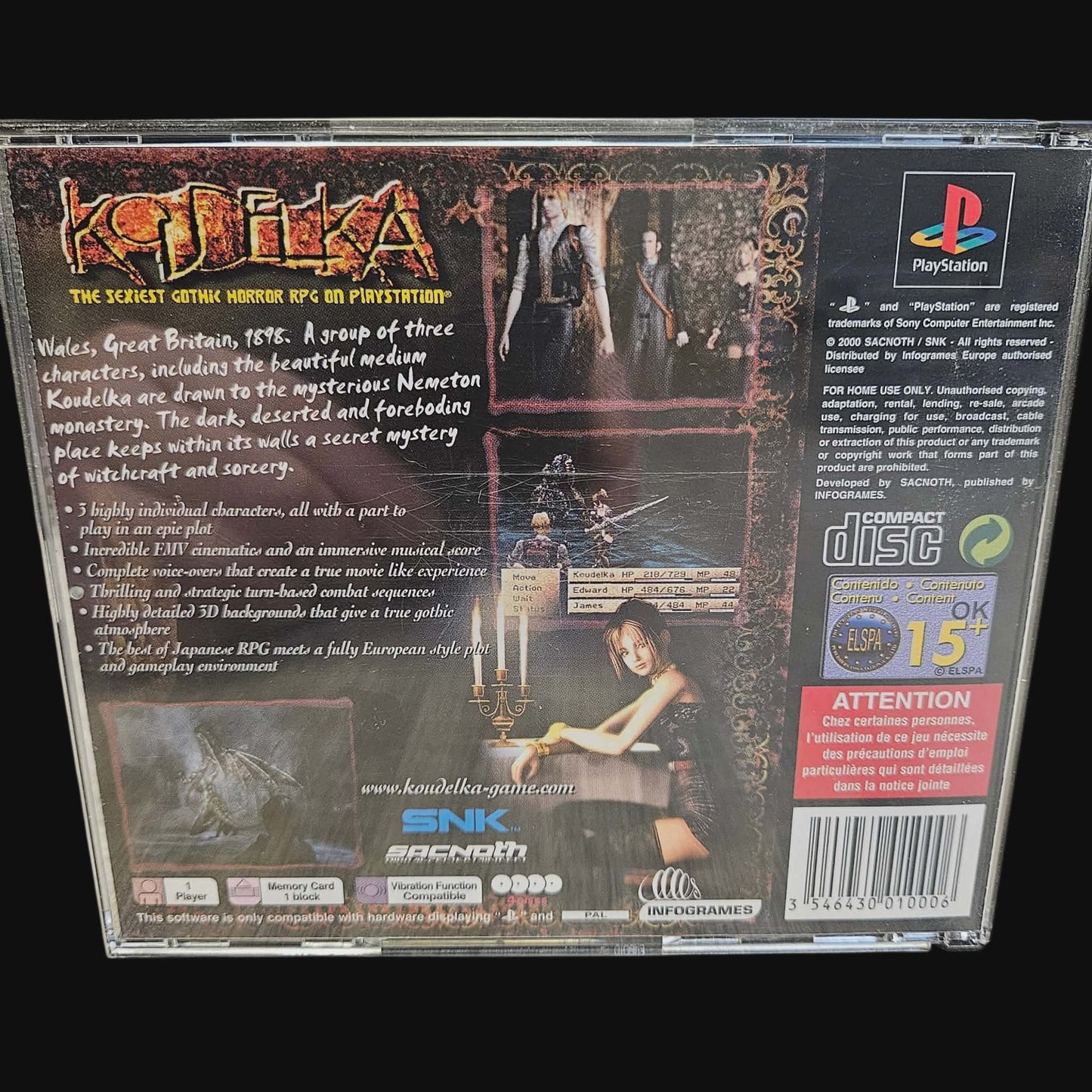 Koudelka – PlayStation (PAL)