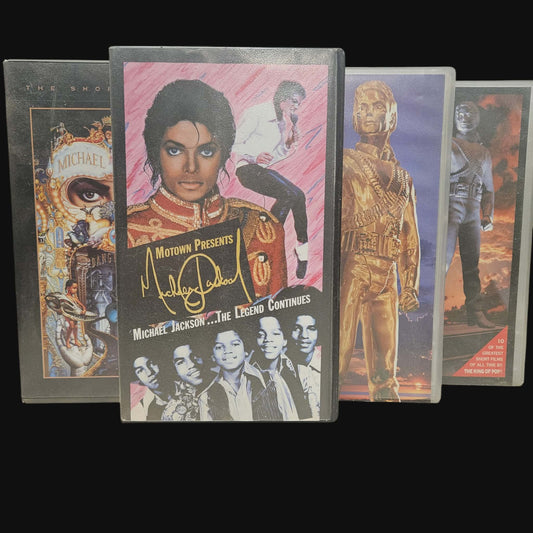 Michael Jackson – Complete Vintage VHS Collectie (4 tapes, Benelux 1988-2001)