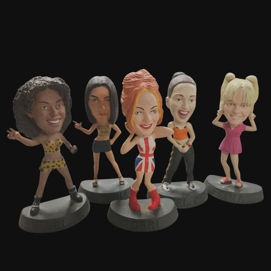 Spice Girls – Set van 5 Mini Figuren (ca. 7–8 cm) – 1990s