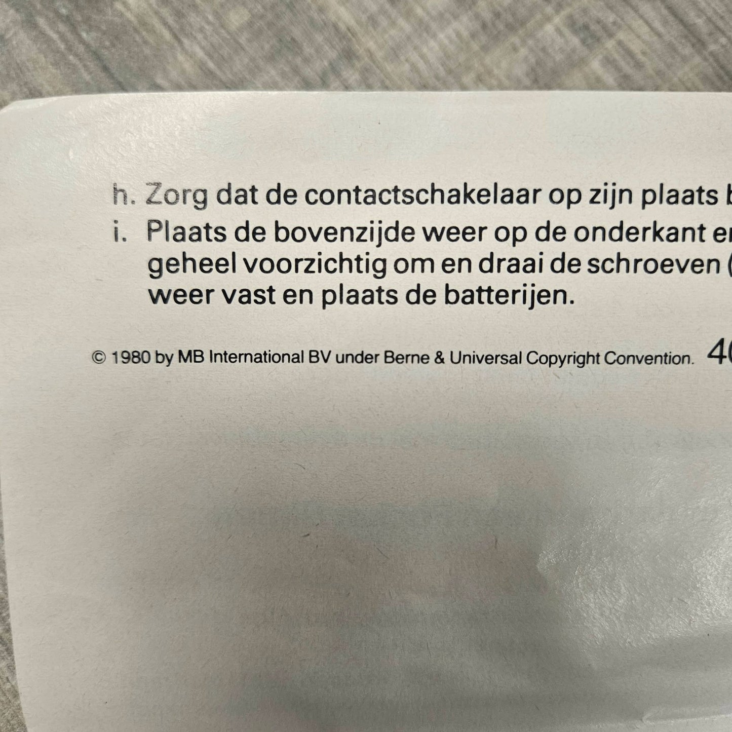 MB Electronics Pocket Simon (1980)