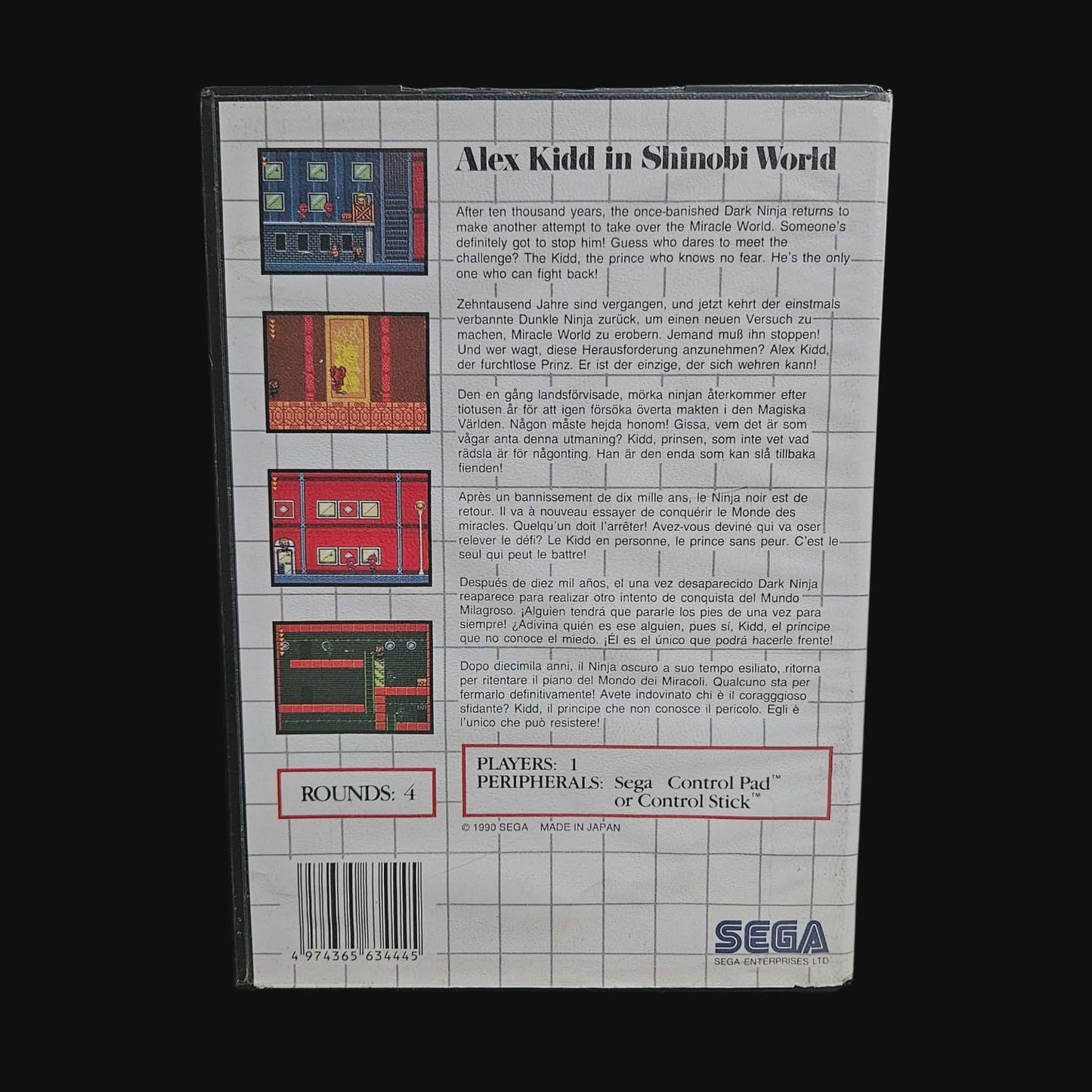 Alex Kidd in Shinobi World (1990) – Sega Master System – Compleet – PAL –